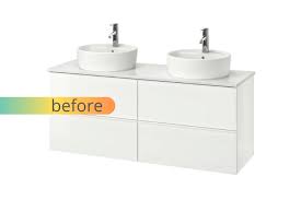 Ikea bathroom vanity gets a luxurious live edge upgrade. Ikea Bathroom Vanity Gets A Luxurious Live Edge Upgrade Ikea Hackers