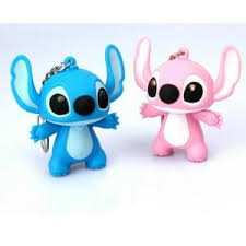10 Pcs 5 5 Cm Lilo Stitch Porte Cles Led Et Son Keychain Lilo Stitch Stitch Disney Fimo Kawaii Lilo Et Stitch