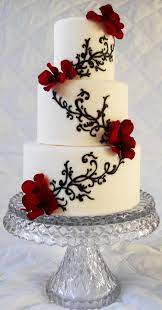 Maybe you would like to learn more about one of these? Pin By Lara Mischenko On Cake Ideas Wedding Cake Red Simple Wedding Cake Black And White Wedding Cake