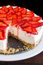 This No Bake Cheesecake Is An Elegant Crowd Pleasing Summer Dessert From The Cru Strawberry Cheesecake Recipe Baked Cheesecake Recipe Easy No Bake Cheesecake