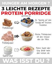 3 Rezepte Furs Fruhstuck Von Fitfore De Porridge Oder Oatmeal Kennt Nahezu Jeder Haferflocken Liefern Viele Nahrstoffe Komp Food Infographic Food Breakfast