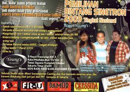 Check spelling or type a new query. Lowongan Bintang Sinetron 2009 Tingkat Nasional Bebas Bicara Entertainment Education