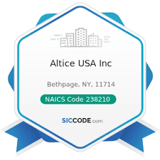 Engages in the provision of broadband, pay television, telephony services, proprietary content, and advertising services. Altice Usa Inc Zip 11714 Naics 238210 Sic 1731
