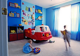 (i know that technically this isn't a boys room, but i love the exposed concrete and the graffiti for a boys room idea!) Boy Rooms Spectacular Blue Boys Room Ideas Design Equipped With Amusing Cartoon Car Bed Design Likewise Amazing Blue Wall Shelf Units Idea Helda Site Furnitures Home Design