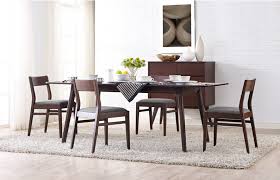 The dining table pairs beautifully with the dining chair, which is available in your choice of a solid bamboo or upholstered black leather seat. Laurel Bamboo Dining Table By Greenington Scan Design Furniture