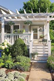 1001 Ideen Und Bilder Zum Thema Vorgarten Modern Gestalten Front Porch Pergola Porch Decorating Pergola