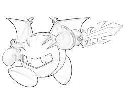 A gallery of images relating to meta knight. Meta Knight Coloring Pages To Print Coloring Home