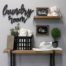 Searching for small laundry room ideas? The Gray Barn Wood Laundry Room Script Wall Decor Overstock 29357784