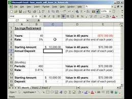 Calculate Value Of Savings Retirement Plan In Excel Fv