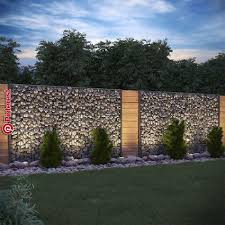 Gabione Steinkorb Sichtschutz 1630mm Anthrazit Steinzaun Gabionenzaun Zaun Zaun Garten Steinzaun Und Gabionenzaun
