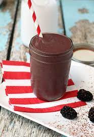 Blackberry Chocolate Shake Ruled Me Chocolate Shake Healthy Chocolate Shakes Low Carb Smoothies