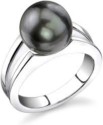 Buy The Pearl Source 10 11mm Genuine Black Tahitian South Sea Cultured Pearl Kasandra Ring For Women Online In Canada B00llizcvw