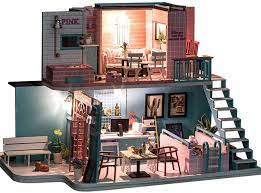 Https Www Amazon Com Roomlife Dollhouse Bedroom Miniature Crafters Dp B089vpxvdz Ref Sr 1 12 Dchild 1 Dollhouse Kits Big Doll House Diy Dollhouse