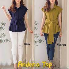 Mulai dari baju atasan kemeja, blouse, crop top, kaos wanita, hingga tank top wanita semua tersedia dengan lengkap. Model Baju Atasan Wanita Lengan Pendek Terbaru Ryn Fashion