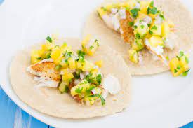 Fish tacos with pineapple cole slaw. Fish Tacos With Pineapple Salsa Kristine S Kitchen