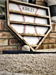 Baseball Custom Framed Home Plate Ring Holder Love Conquers All Custom Woodwork Baseball Display Case Baseball Bedroom Baseball Ring Holder