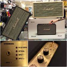 鄧登凳燈 型格藍牙喇叭 經典marshall 設計 2 高音1 低音 藍牙接駁 marshall stanmore 仲洗諗 marshall speaker electronic products speaker