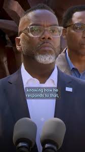 "When we fight back against tyranny, the people united will always  prevail.", Mayor Brandon Johnson speaks