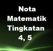 Koleksi Nota Dan Latihan Matematik Tingkatan 4 Spm Bumi Gemilang