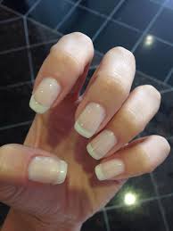 Essie Allure American French Manicure Square Round Nails With