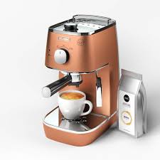 Préparation de 2 cafés en même temps; 3d Model Delonghi Distinta Eci 341 Cp Coffee