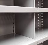 Adjustable Steel Shelf Dividers for Industrial Shelving 12-pack - 12 / 6 /  dove-gray
