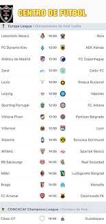 ¡todos los partidos de hoy! Centro De Futbol Partidos Para Hoy Jueves Hay Europa League Y Juegan Las Chivas En Su Debut En La Concachampions Facebook