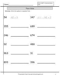 place value worksheets from the teacher s guide expanded form worksheets place value worksheets expanded form