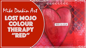 Lost Mojo Colour Therapy Red Youtube Color Therapy Color Art Journal Inspiration