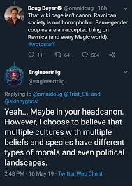 Headcanon' of guy in charge of MtG canon questioned : r/dontyouknowwhoiam