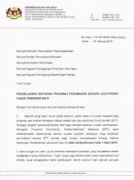 Bahagian pinjaman perumahan perbendaharaan malaysia. Surat Arahan Pelaksanaan Eft