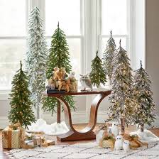 Our Pre Lit Alpine Tree Is Like A Tree You Just Trundled Home From The Forest This Tree S Lights Are Blue Christmas Decor Indoor Christmas Diy Christmas Table