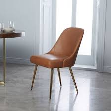 Adding extra flair to this set. Leather Dining Chairs West Elm