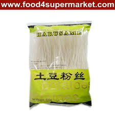Try harusame noodles harusame are clear, thin noodles (also referred to as 'glass noodles' or 'cellophane noodles'), made of mung bean flour and used in stir fries or soups. Harusame Vermicelli Buy Harusame Vermicelli Potato Vermicelli Vermicelli Product On Alibaba Com