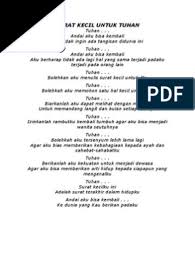 Andai saja kakak ku tidak merayuku saat itu. Naskah Drama Surat Kecil Untuk Tuhan Pdf