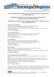 Pdf Strategic Management For Sustainable Development And The Organizational Aesthetic Perspective