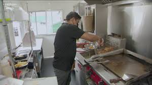 A semitruck drove through a crowd in minneapolis as people celebrated derek chauvin's murder conviction. Eleven Months After His Restaurant Burned During Rioting A Determined Owner Cooks In A Trailer In An Alley Kare11 Com