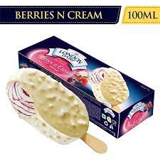 Watch for discounted changeover tubs = random combos that might rock your world! London Dairy Ice Cream Berrys Cream Stick 100 Ml Box Buy Online In Indonesia At Desertcart Id Productid 145070092