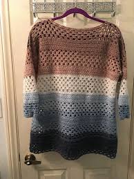 Ravelry Lfpooh S Granny Stripes Sweater In Mandala Yarn Wishing Well Suveter Desenleri Krose Kolay Tig Isi