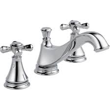 Delta Cassidy 8 In Widespread 2 Handle Bathroom Faucet With Metal Drain Assembly In Chrome Handles Not Included 3595lf Mpu Lhp The Home Depot Polished Nickel Faucet Sink Faucets Delta Faucets