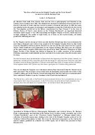 Download or read online the knights templar revealed full hq books. Pdf Was There A Link Between The Knights Templar And The Turin Shroud An Interview With Dr Barbara Frale Louis C De Figueiredo Academia Edu