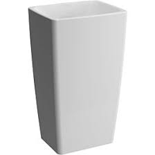 Bodenstehende waschtische im portfolio der bodenstehenden waschtische hat alape sowohl runde als auch eckige produkte zur auswahl. Vitra Metropole Monobloc Washbasin 5670b003 0016 50x40x85cm Floor Standing Without Tap Platform Overflow White