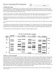 Dna fingerprinting can also be used to determine paternity and track down relatives. Dna Fingerprinting Practice