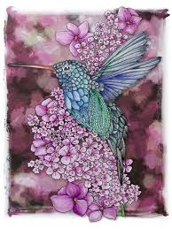 Coloring pages of hummingbirds are an excellent way to spend some quality time with your children. From Georgie Woolridge Book Birds Colored With Intense Blocks Bird Coloring Bird Art Cool Artwork