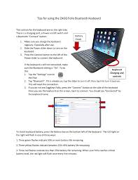 Pdf Tips For Using The Zagg Folio Bluetooth Keyboard Manualzz