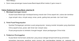 Bab 1 kedatangan kuasa barat sejarah tingkatan 3 pt3. Faktor Kedatangan Kuasa Barat Ke Negara Kita Sang Hook