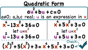If you mean is there a closed formula for solutions of polynomial equations of degree 3 and higher, the answer is yes for 3 and 4, 'sort of' for degree 5 and probably no for 6 and higher. What Is Quadratic Form Of A Polynomial Equation Printable Summary Virtual Nerd