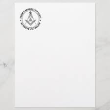 Posted on september 26, 2020. Masonic Freemason Symbols Letterhead Zazzle