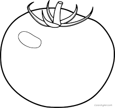 Children love to know how and why things wor. Simple Tomato Coloring Page Coloringall