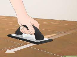 Sanded grout can leave a gritty residue on your finished cabinets that is hard to clean off. How To Grout A Tile Floor 12 Steps With Pictures Wikihow